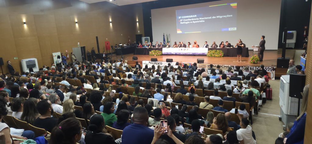 Plenária da 2ª COMIGRAR – Conferência Nacional de Migrações, Refúgio e Apatridia